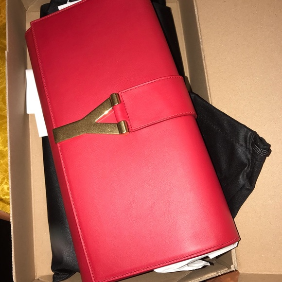 Saint Laurent CLASSIC Y CLUTCH  LEATHER,BNIB - Picture 2 of 8